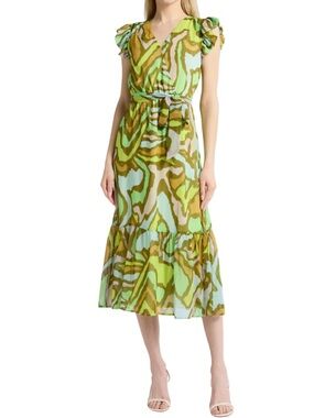 chinese dress ladies Raffie | Plum Long-Sleeve Midi Dress with Satin Wrap Skirt main image 1